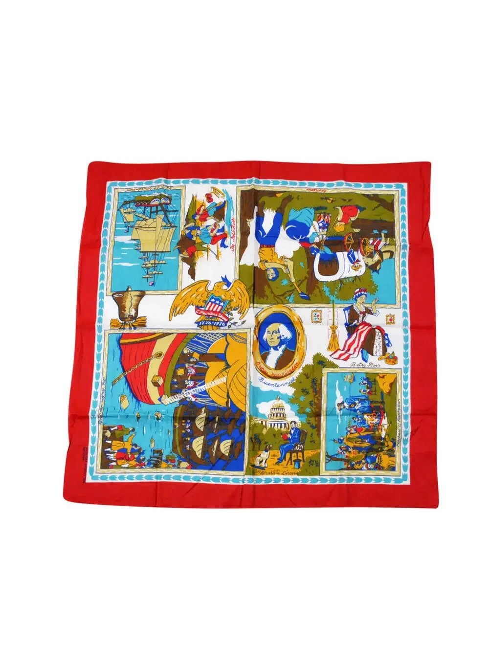 Vintage USA President George Washington History America Bandana